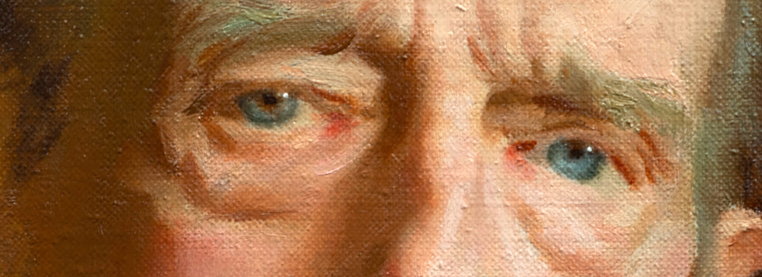 close-up detail shot of the HRH Duke of Kent eyes, eyebrows and bridge of his nose